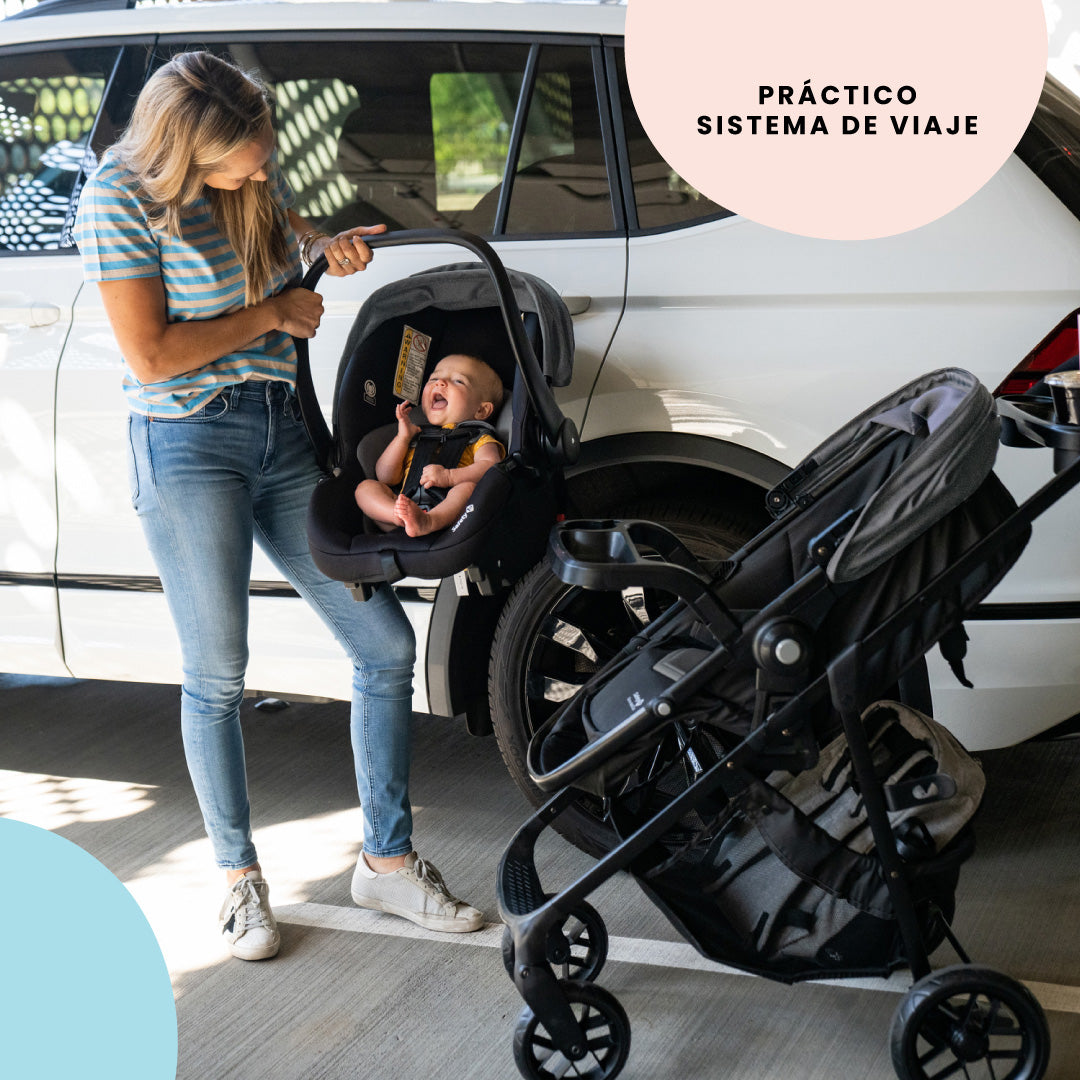 Coches de Bebe con Asiento Coche Para Carro Cochecito Carriola Sistema de  Viaje