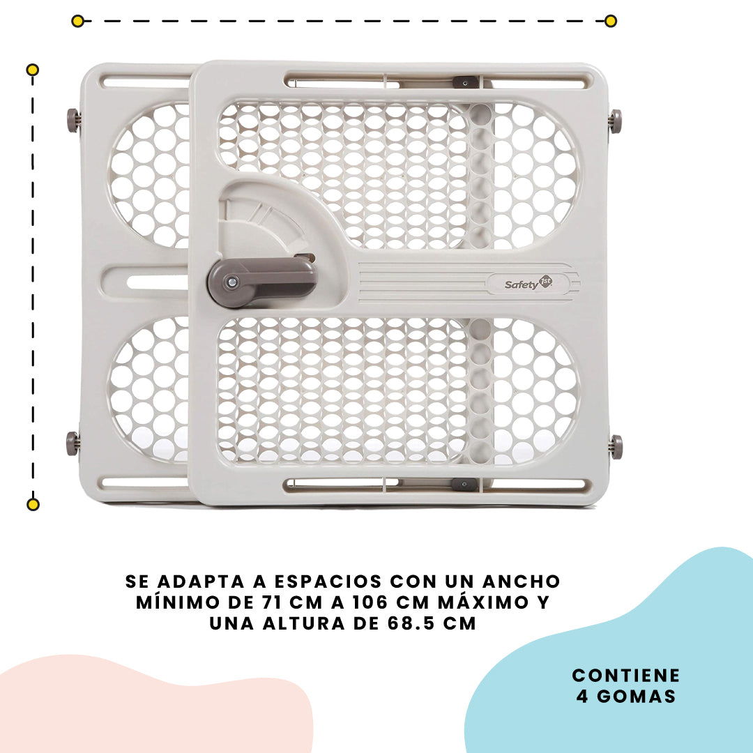 Safety 1st Easy-Fit Puerta De Seguridad Para Bebe Y Mascotas – bebemoonmx